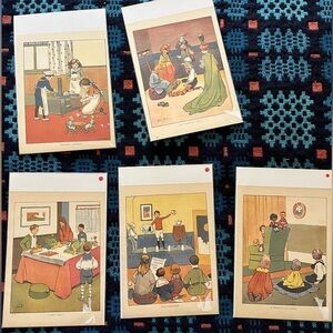 lot of vintage prints from children's book